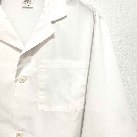 Fashion Seal Medical Laboratory Long Jacket White Size L - Picture 7 of 9